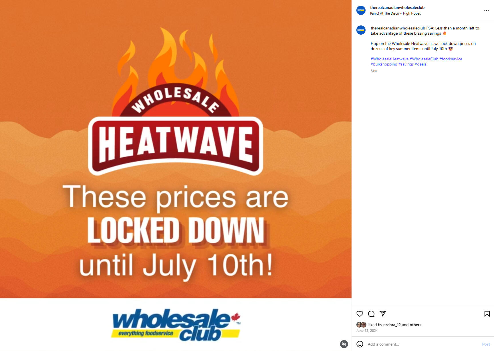 Wholesale Heatwave, Wholesale Club